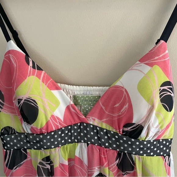 Johnny Martin Polka Dots Mini Dress Breezy Colourful Light Cute #0066 - Picture 2 of 10